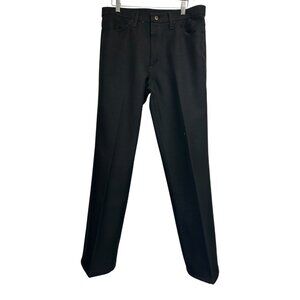 DG-93 Wrangler Men's Size 34 X 30 Black Straight Leg Dress Pants Workwear Trouse